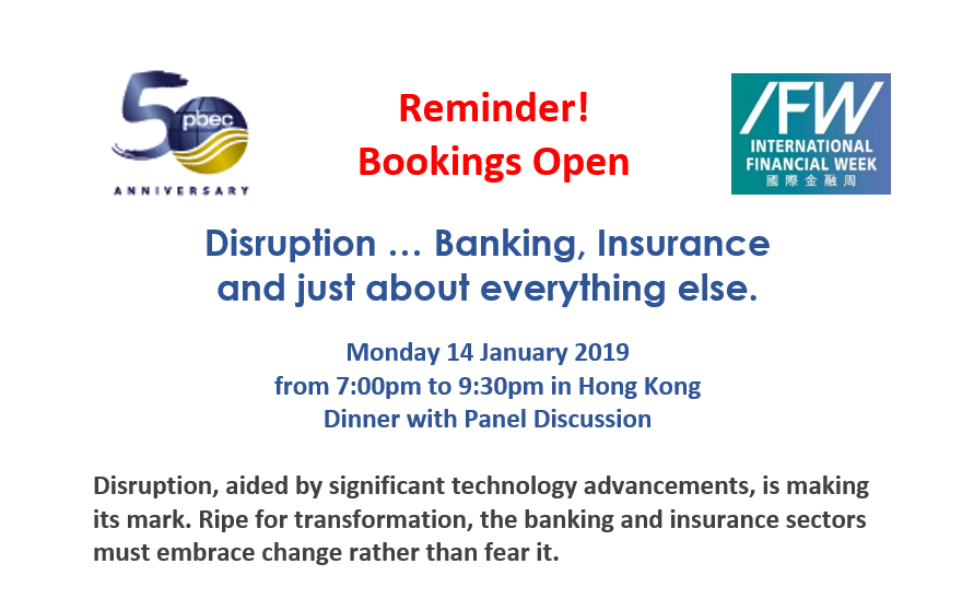 Disruption… Banking, Insurance and just about everything else