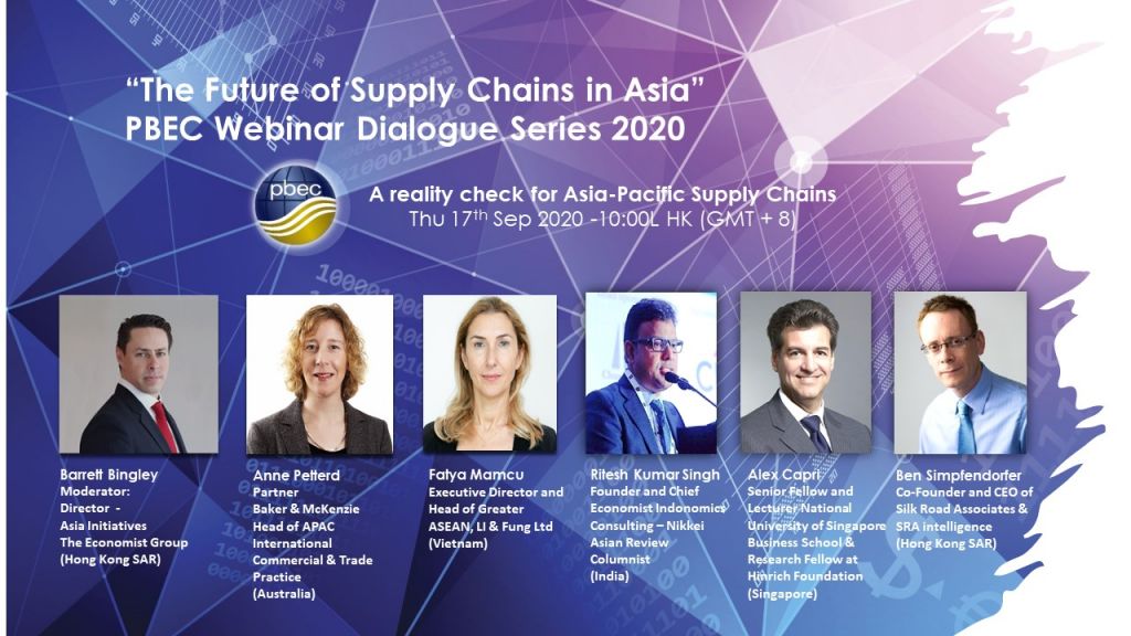 PBEC Webinar Dialogue Series 2020 – “The Future of Supply Chains in Asia”