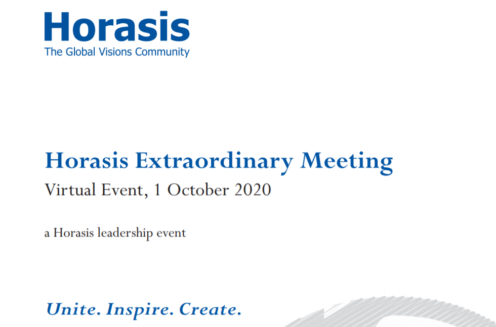 Horasis Extraordinary Meeting Report