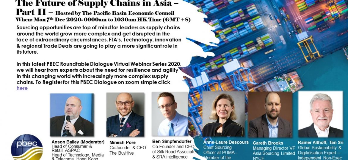 Banner for Supply Chains part II - Hosted by PBEC