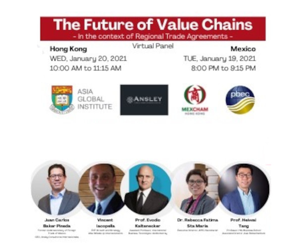 The Future of Value Chains – co-organised with Mexcham Hong Kong