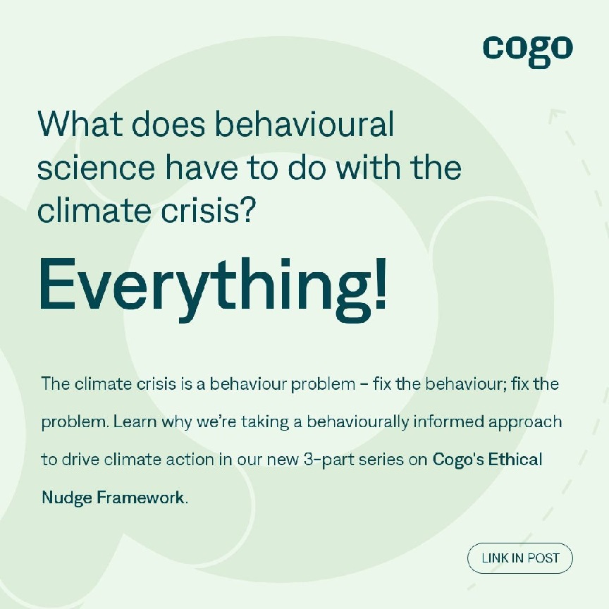 The role of behavioural science in living sustainably