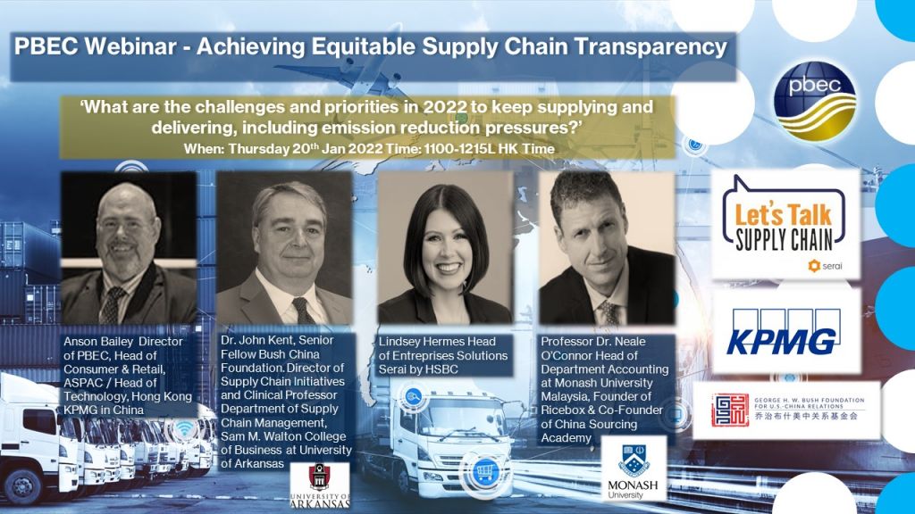 PBEC Webinar – Achieving Equitable Supply Chain Transparency