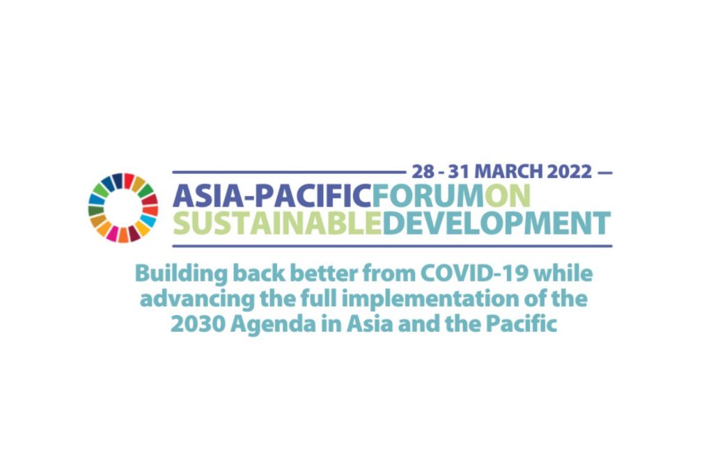 Invitation to the Ninth Asia-Pacific Forum on Sustainable Development (APFSD), Bangkok and online, 28-31 March 2022