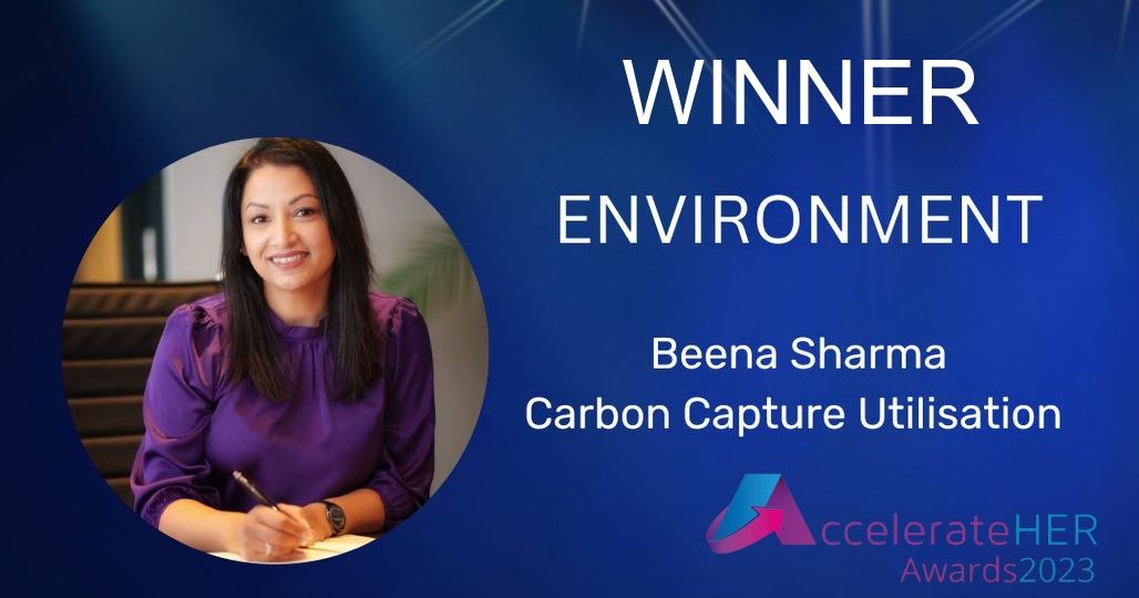 Beena Sharma Winning CEO in Carbon Capture Technology
